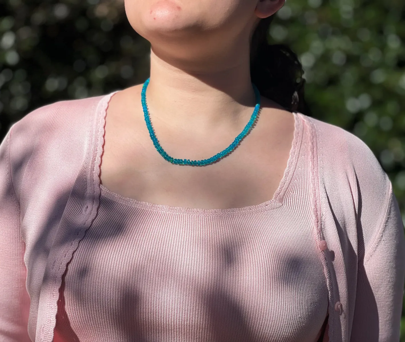 Blue Opal Necklace