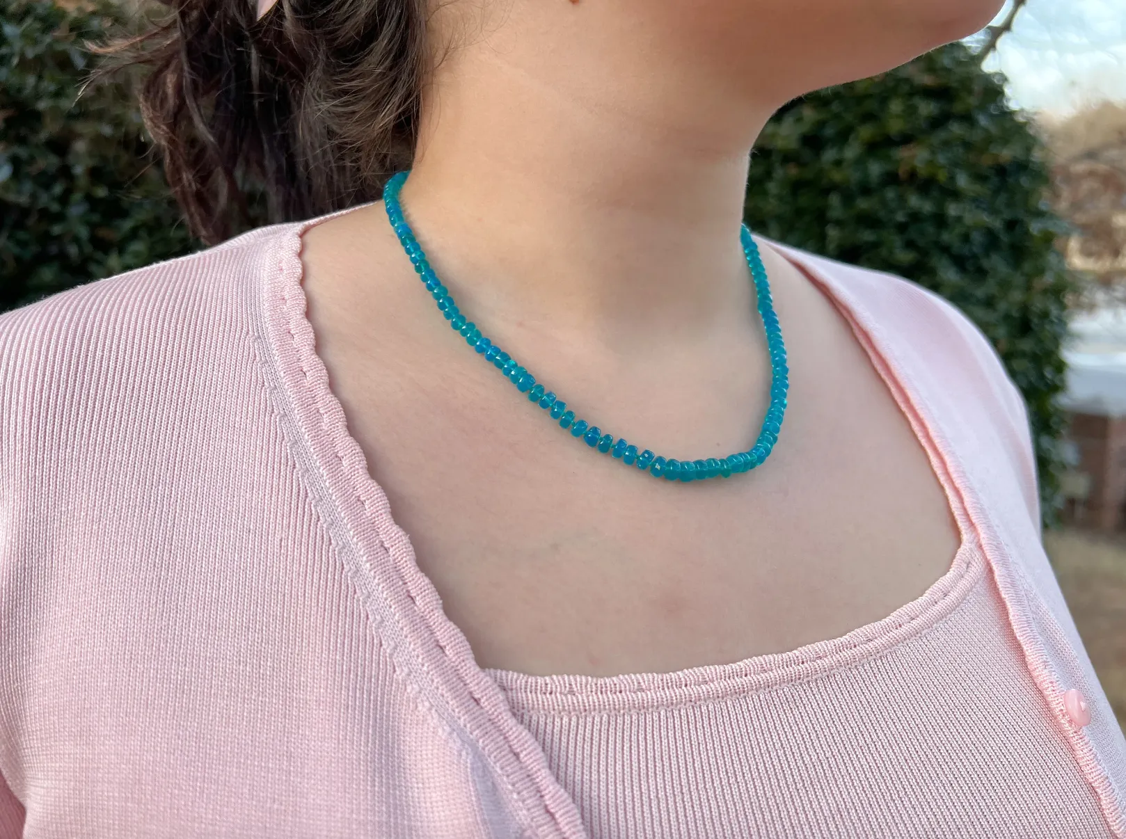 Blue Opal Necklace
