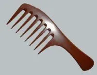 Bone Jumbo Wooden Comb - Brown