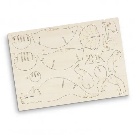 BRANDCRAFT Triceratops Wooden Model