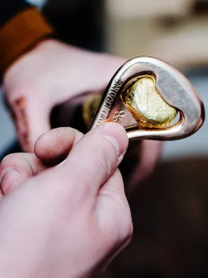 BRONZE BOTTLE OPENER KEYCHAIN / NATURAL