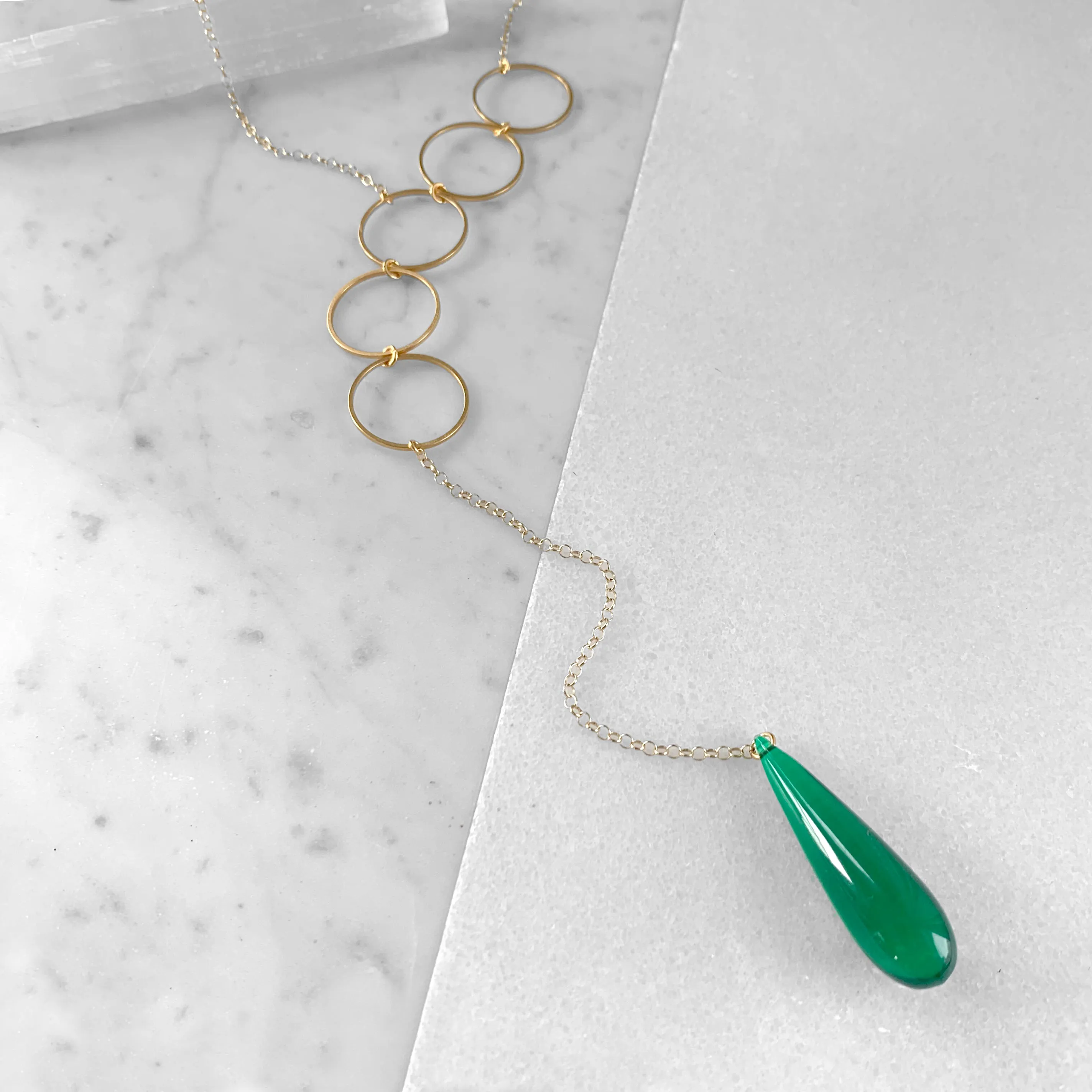 Bubble Lariat Necklace