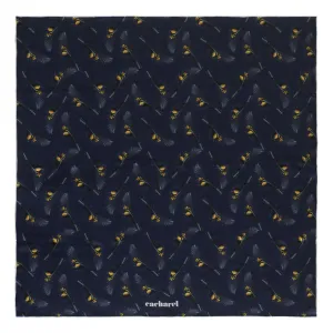 Cacharel CFL836N-Silk scarf Victoire Navy
