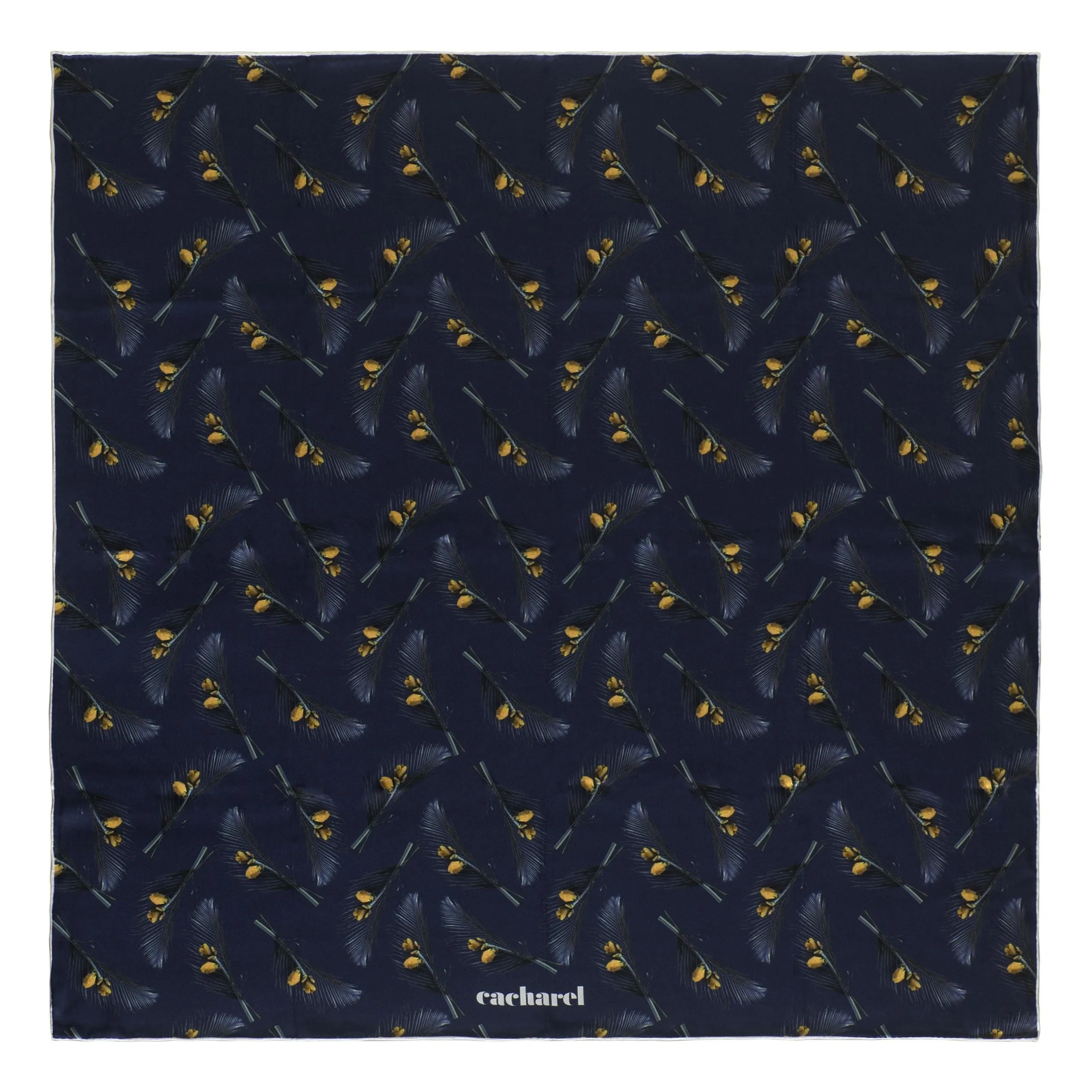 Cacharel CFL836N-Silk scarf Victoire Navy