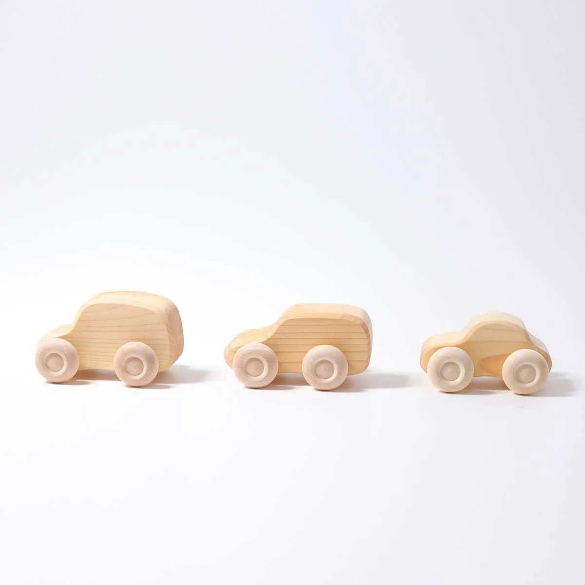 Cars Natural (6) - Grimm's Wooden Toys