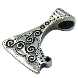 Celtic Axe silver pendant