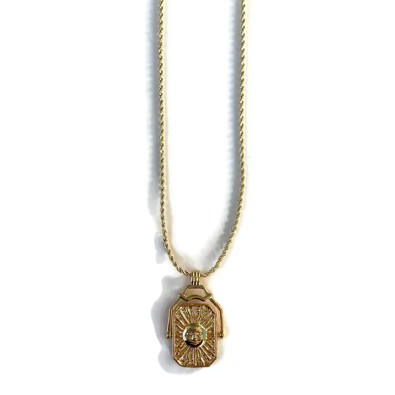 Charm Necklace - Sun & Moon