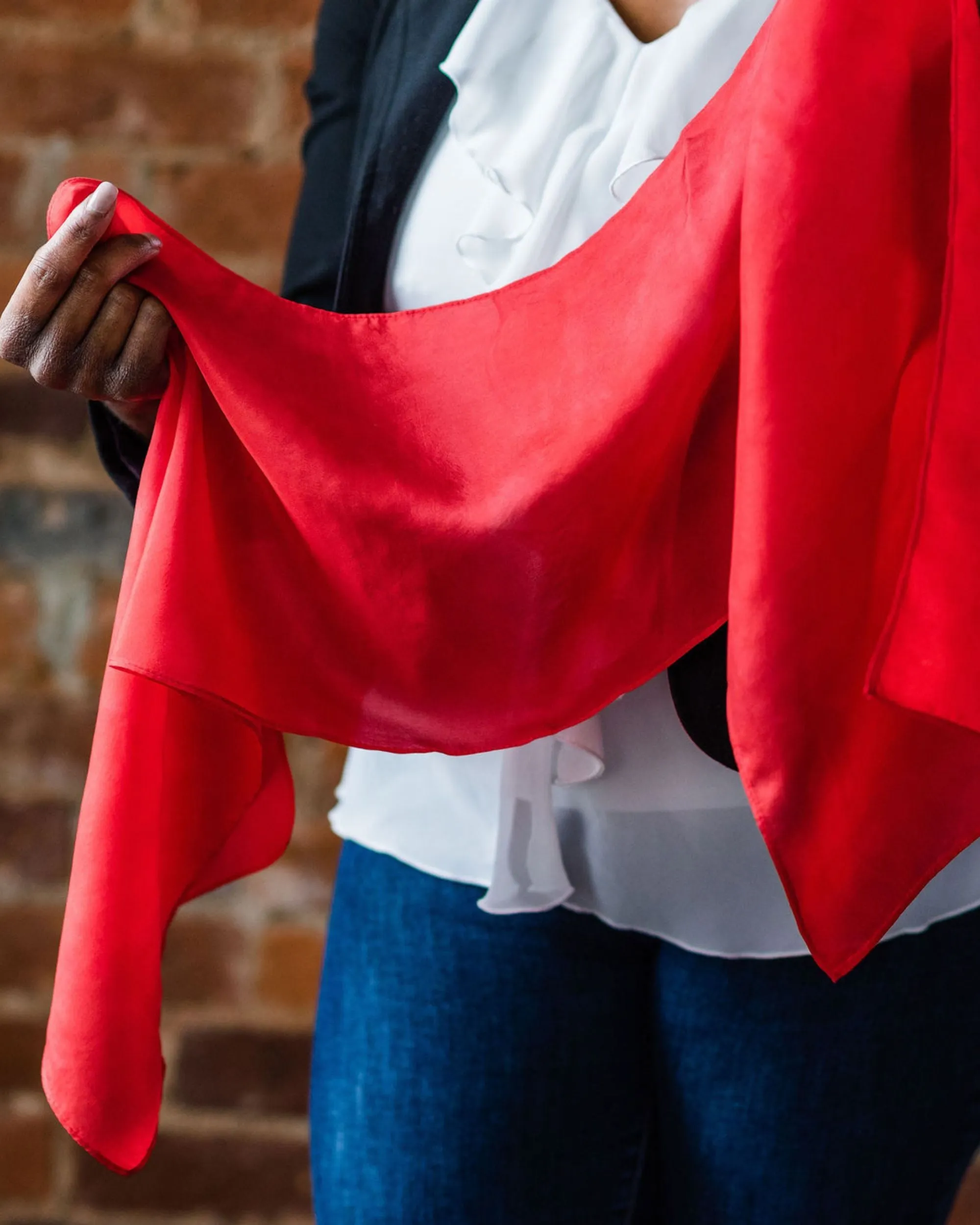 Chili Silk Scarf - July