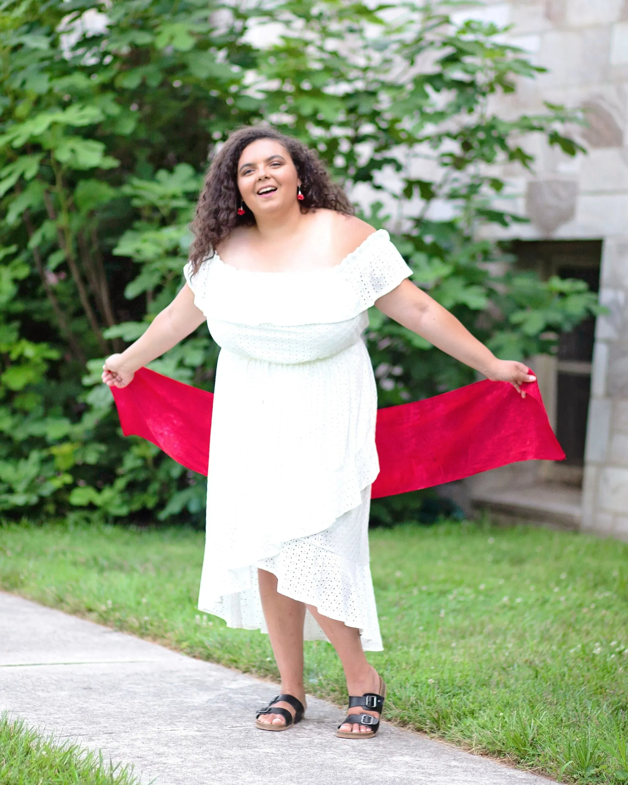 Chili Silk Scarf - July
