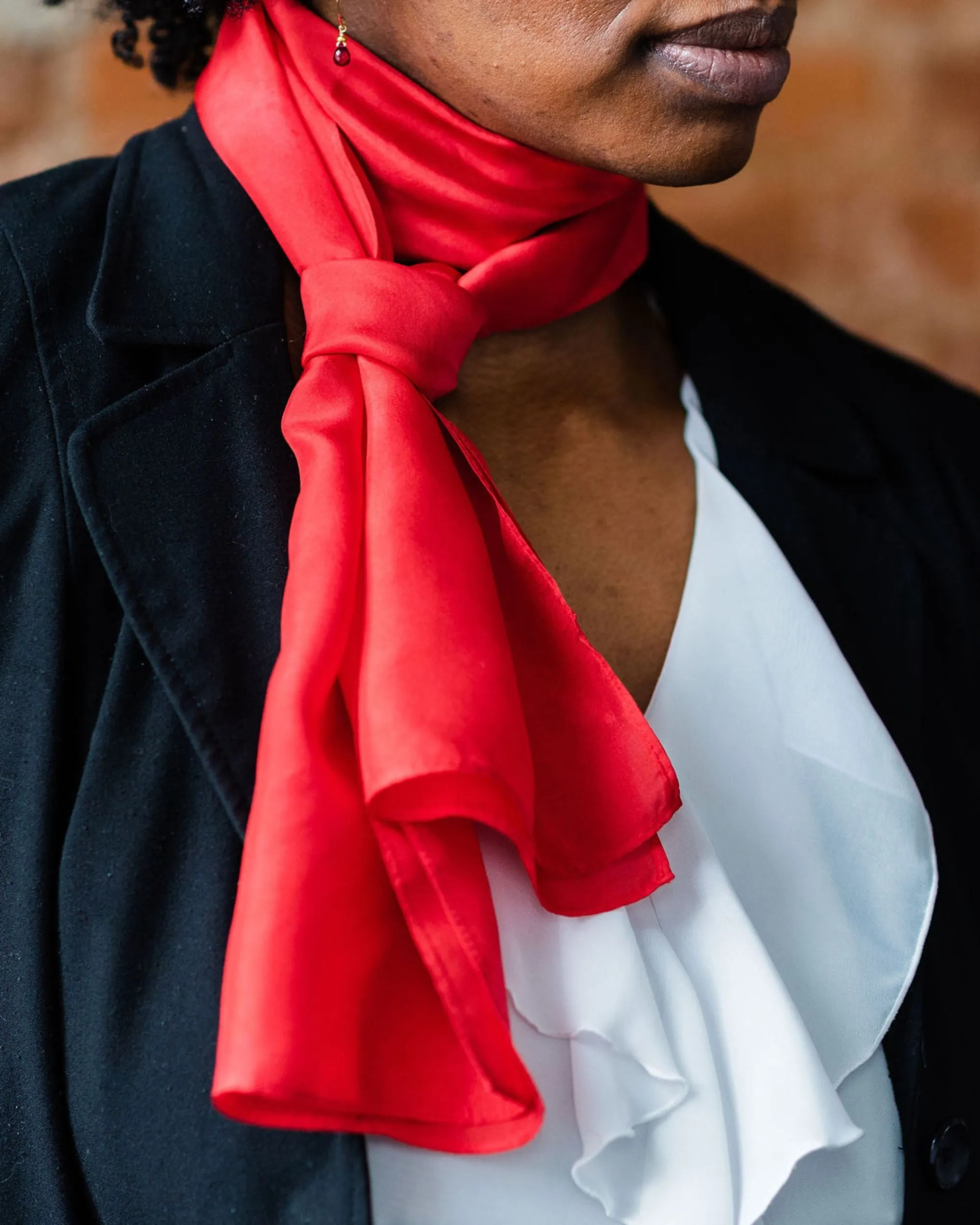 Chili Silk Scarf - July