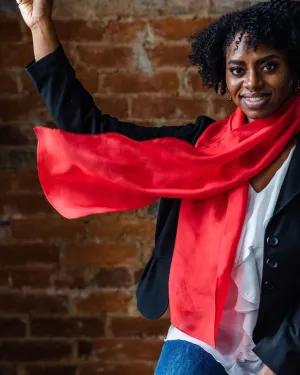 Chili Silk Scarf - July