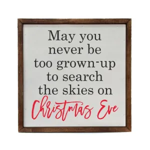 Christmas Eve Box Sign
