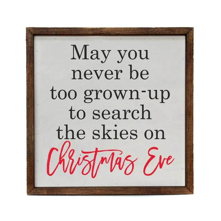 Christmas Eve Box Sign
