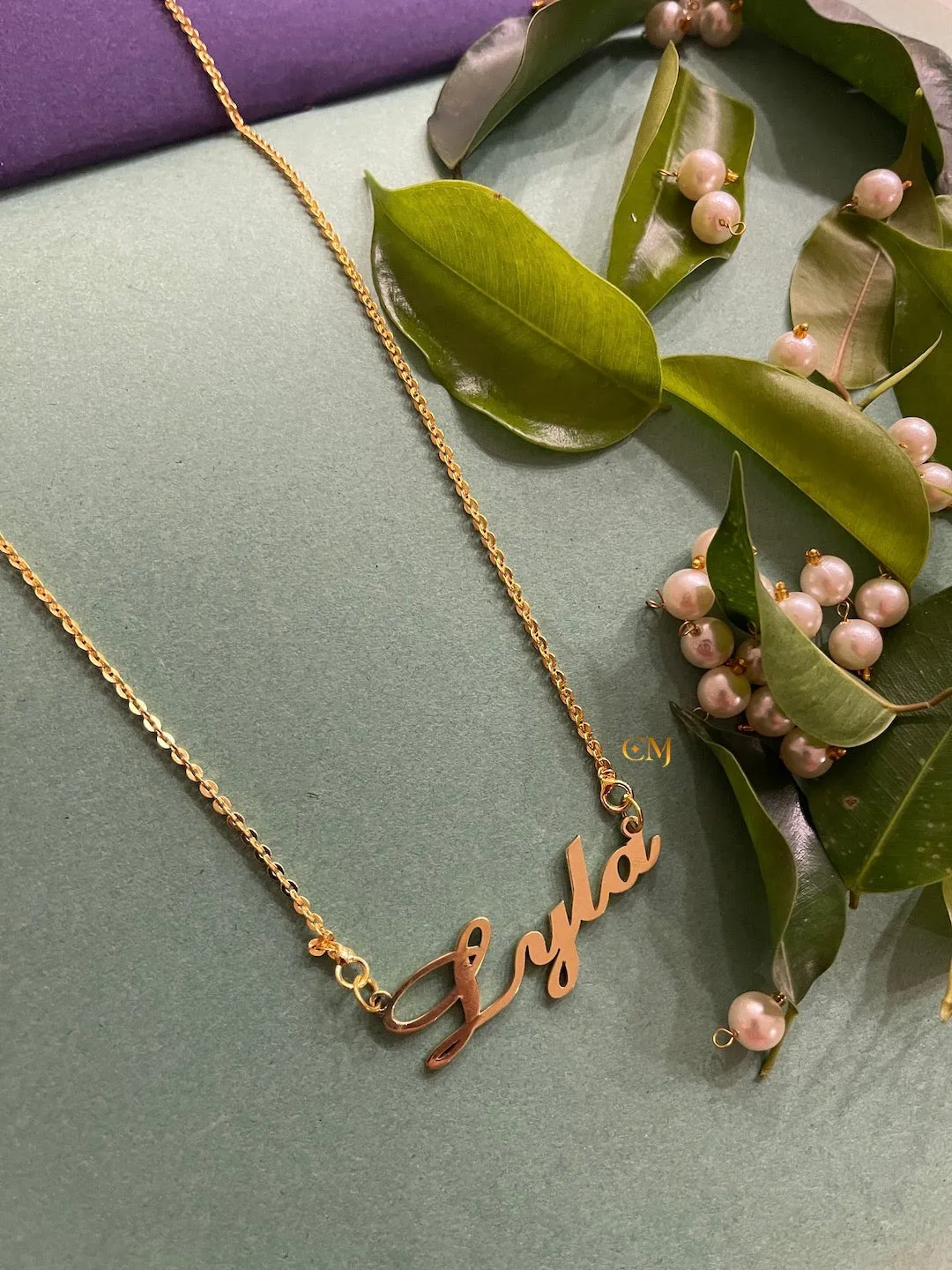 Classic Custom Name Necklace With A Cursive Font Style