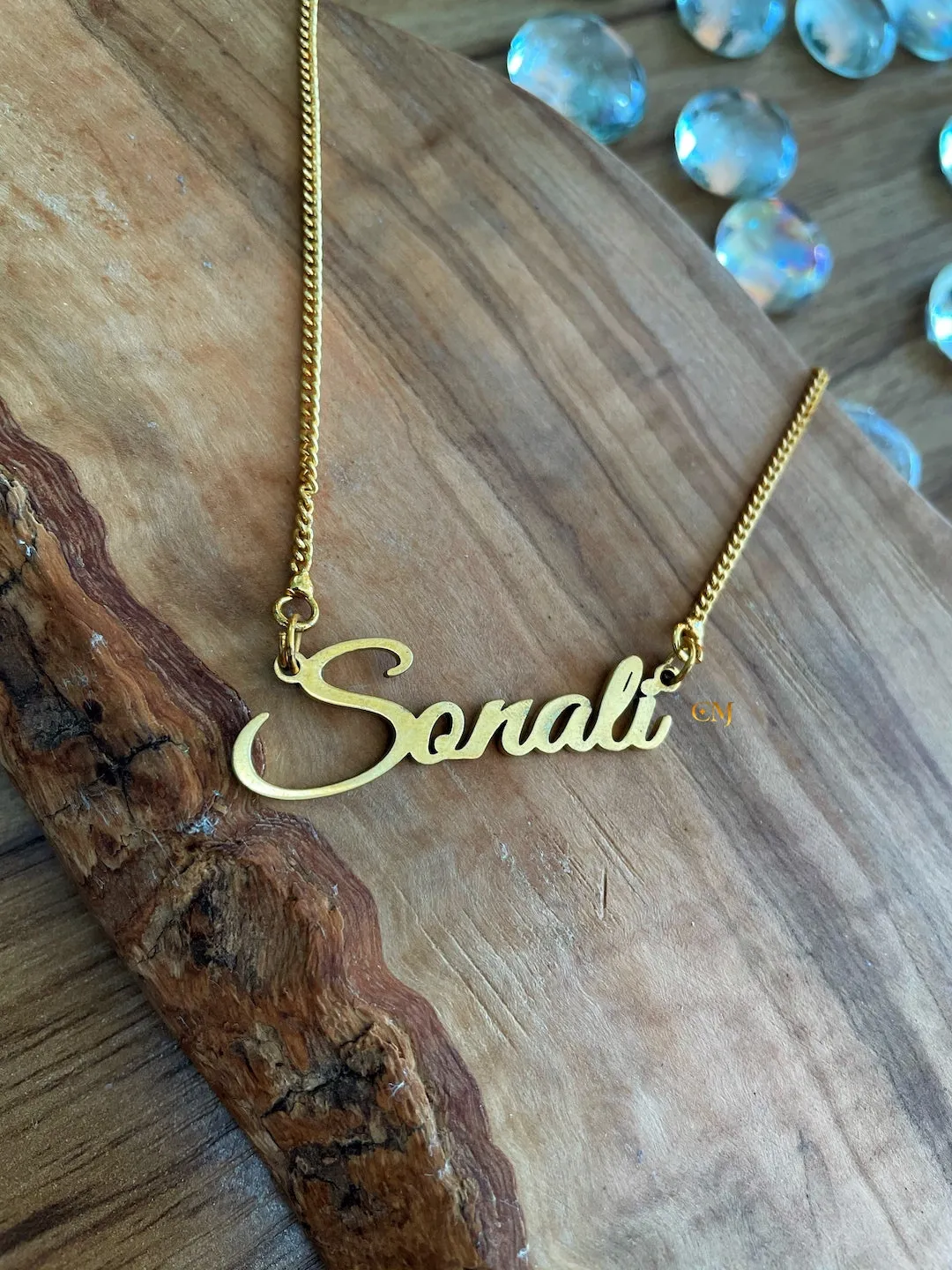 Classic Custom Name Necklace With A Cursive Font Style
