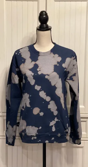 Clematis Distressed Crew Neck ~ Unisex Size Small
