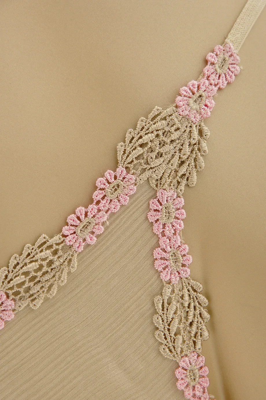 COTTON CLUB SABBIA Floral Silk Thong