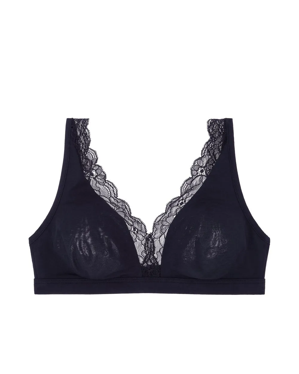 Cotton Lace Soft Cup Bra