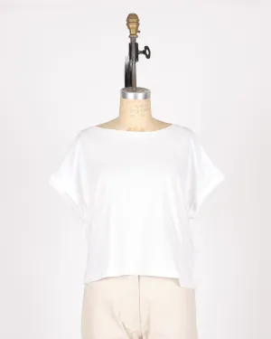 Cotton Rolled-sleeve Tee