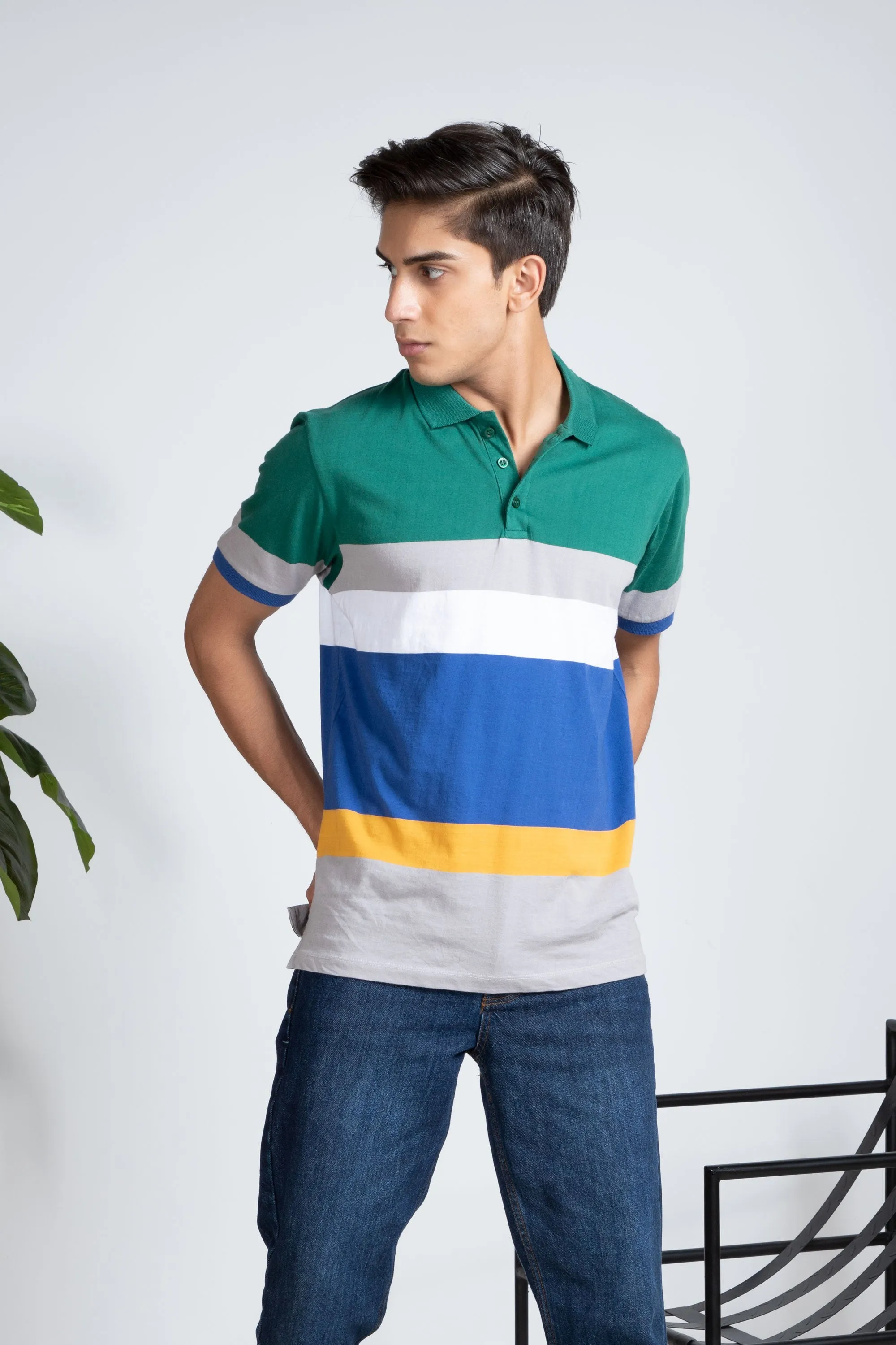 Cotton Striped Polo
