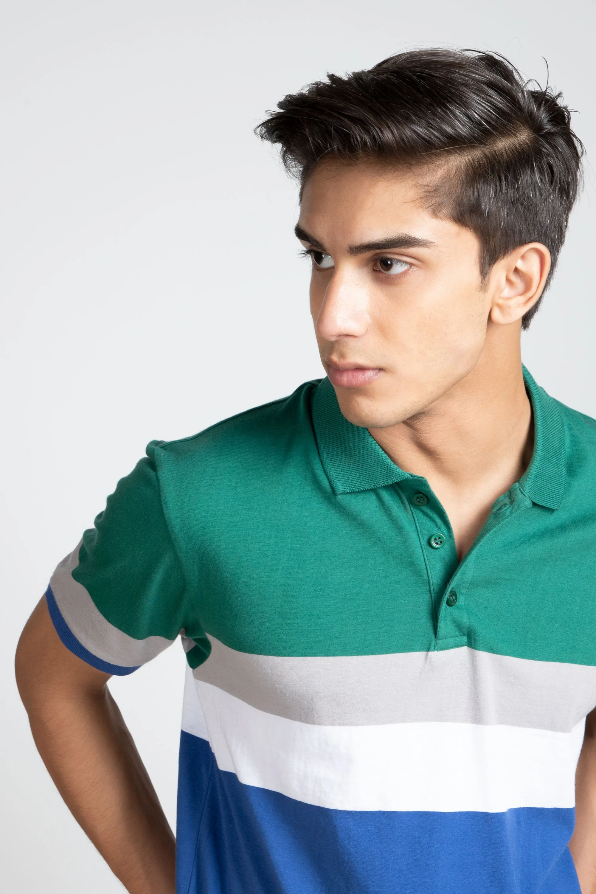 Cotton Striped Polo