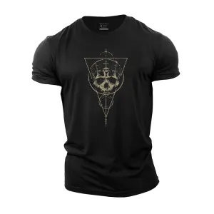 Cross Crown Skull Cotton T-Shirt