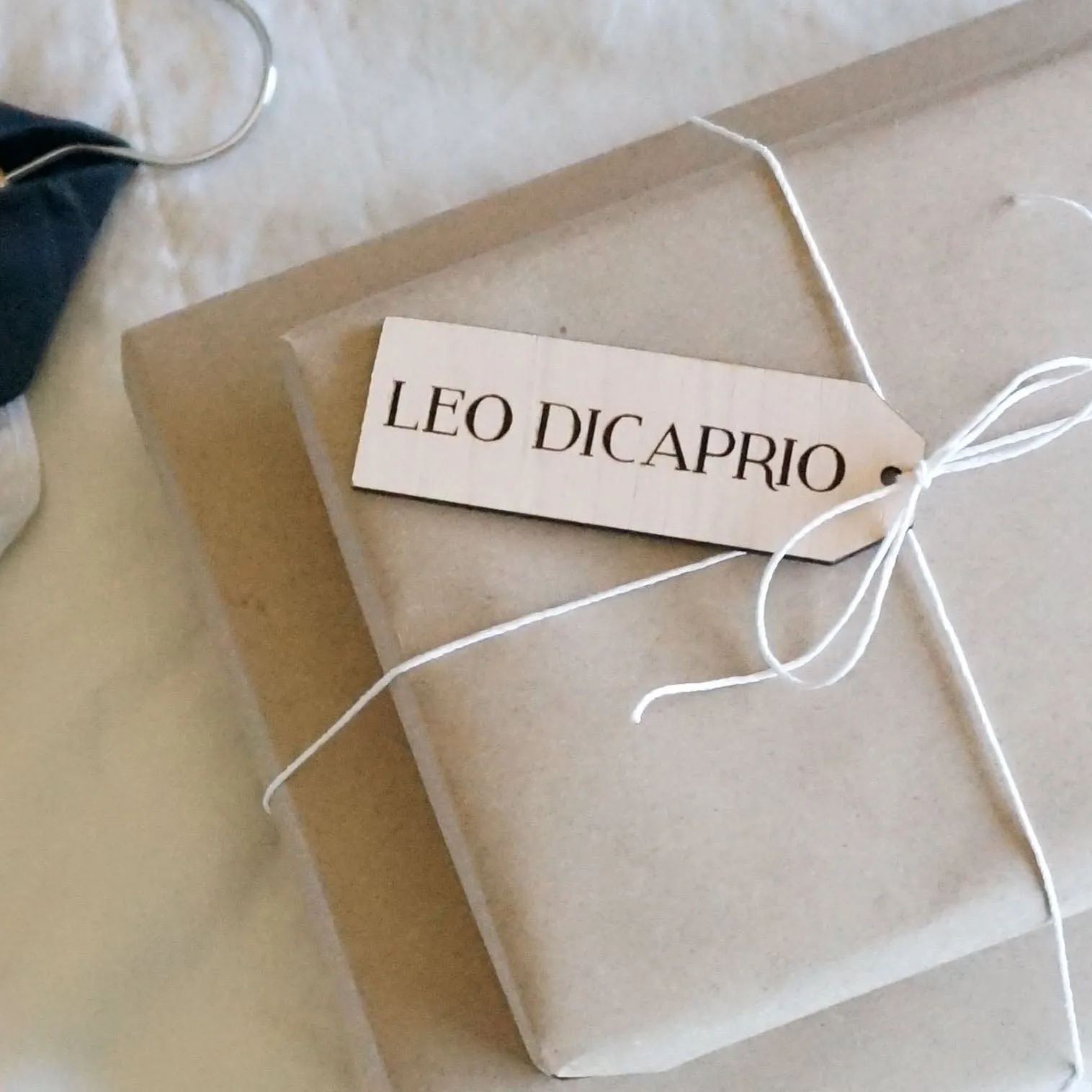 Custom Personalized  Name Wooden Gift Tag Luggage Tag