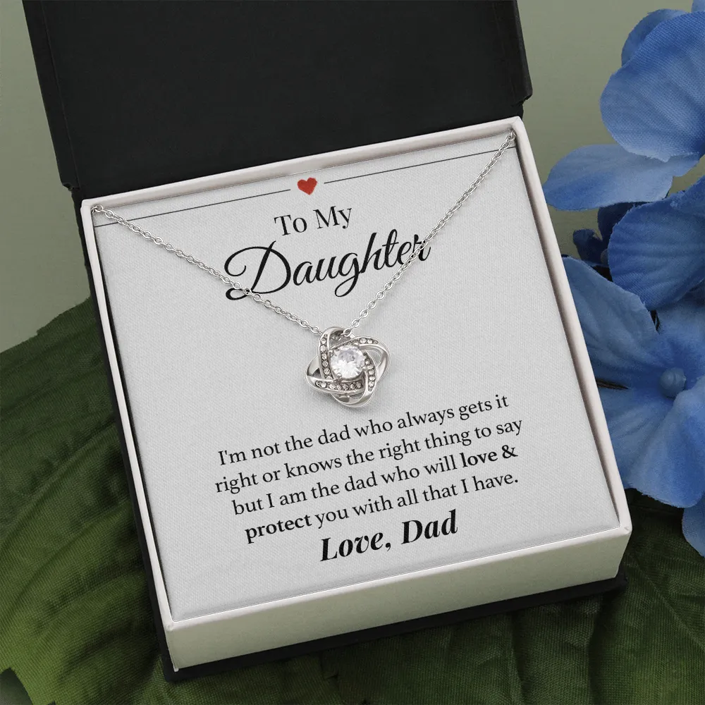 Dad Daughter Love & Protection Necklace