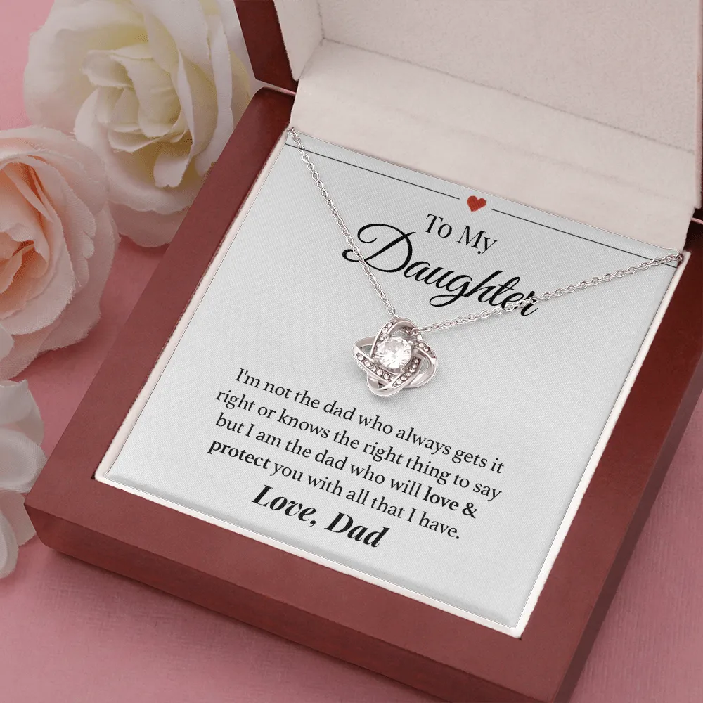 Dad Daughter Love & Protection Necklace