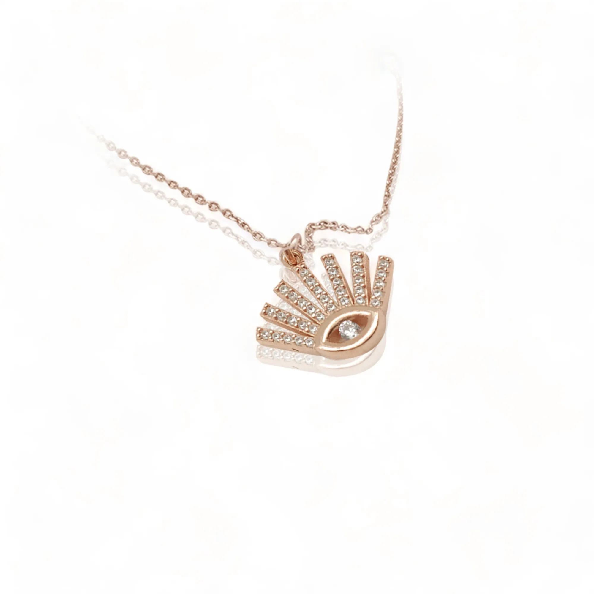 Dainty Diamond Eye Necklace