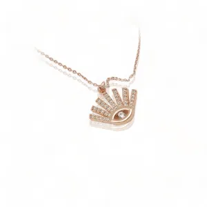 Dainty Diamond Eye Necklace