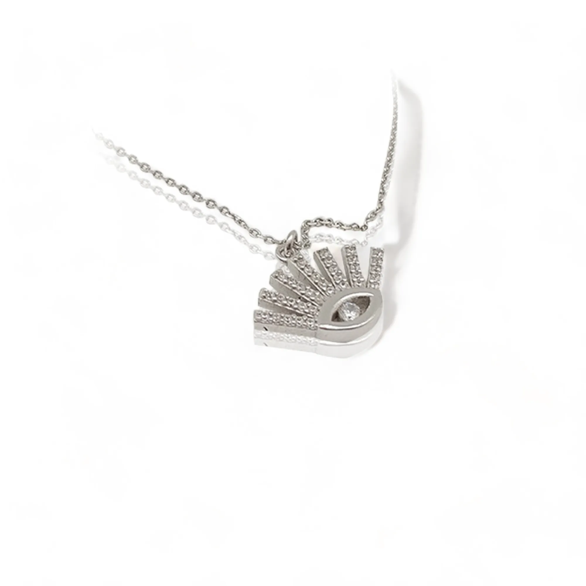 Dainty Diamond Eye Necklace