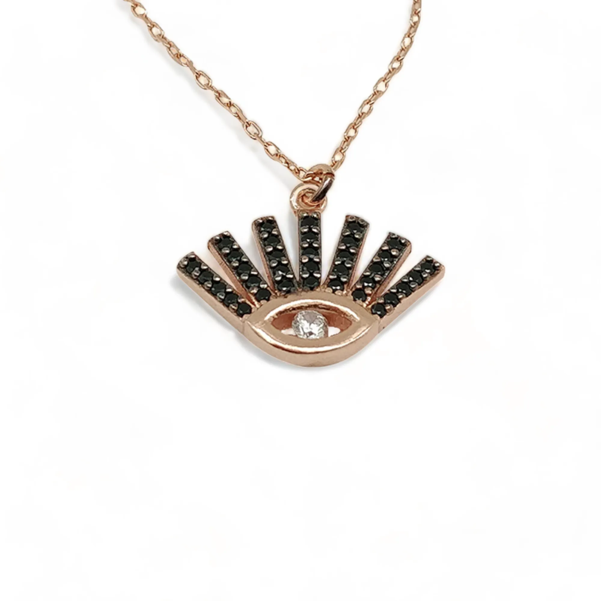 Dainty Diamond Eye Necklace