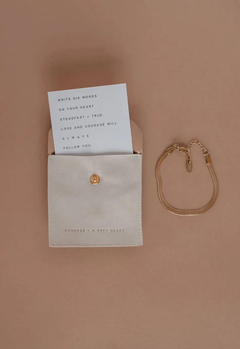 Dear Heart || Courage   A Soft Heart Necklace