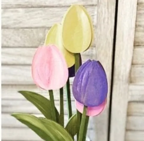 DIY Wooden Flowers