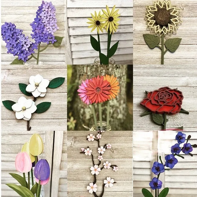 DIY Wooden Flowers