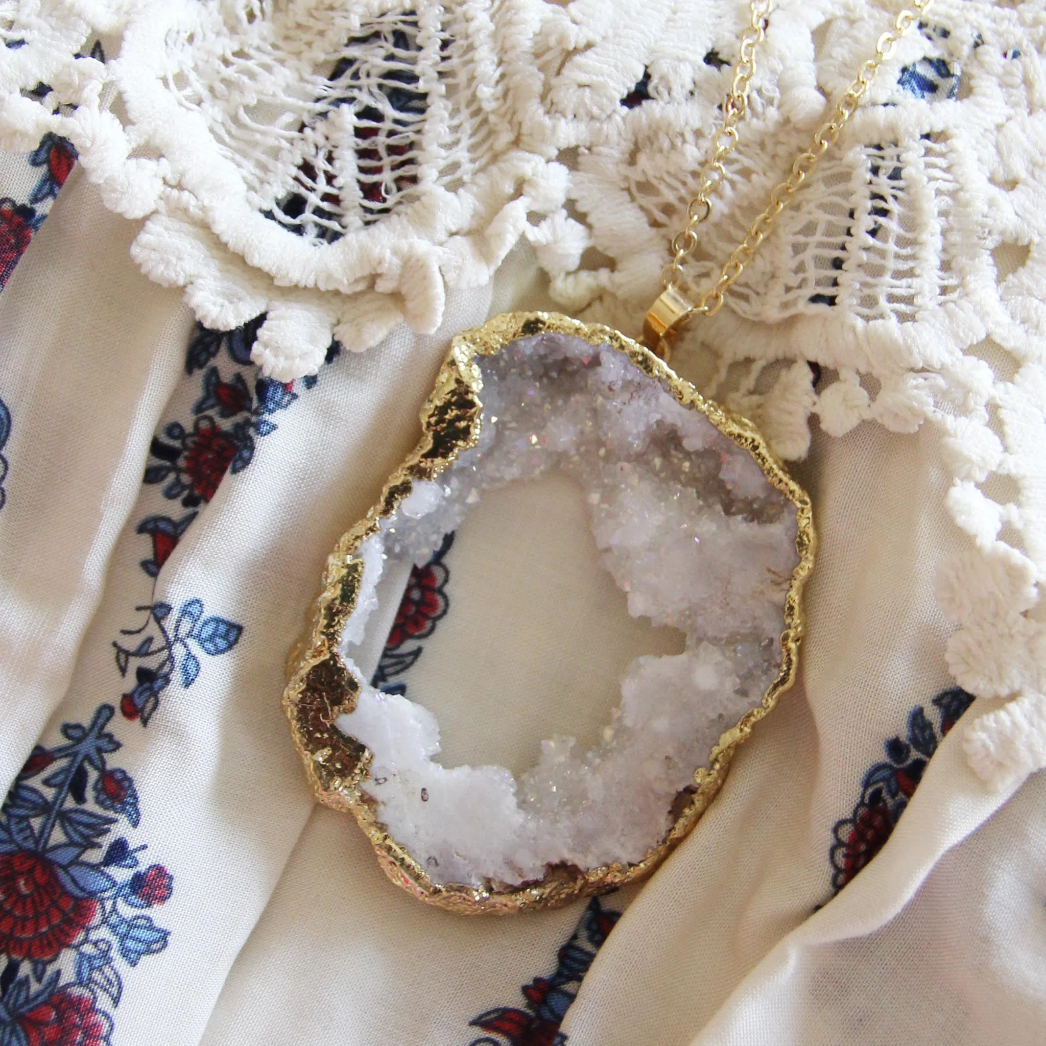 Druzy Canyon Necklace