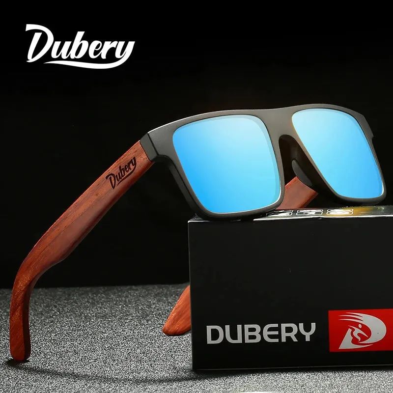 DUBERY Natural Wooden Unisex Polarized Sunglasses With UV-400