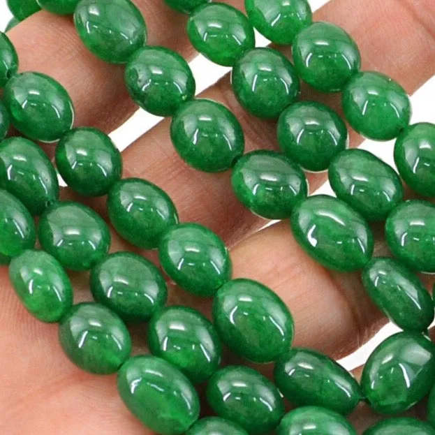 Earth-Mined Emerald Gemstone Triple-Strand Statement Necklace