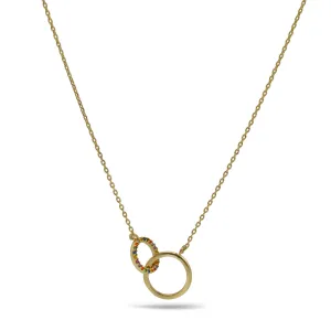 Elegant double-circle design symbolizing unity and connection #HNN90861G(MB4)