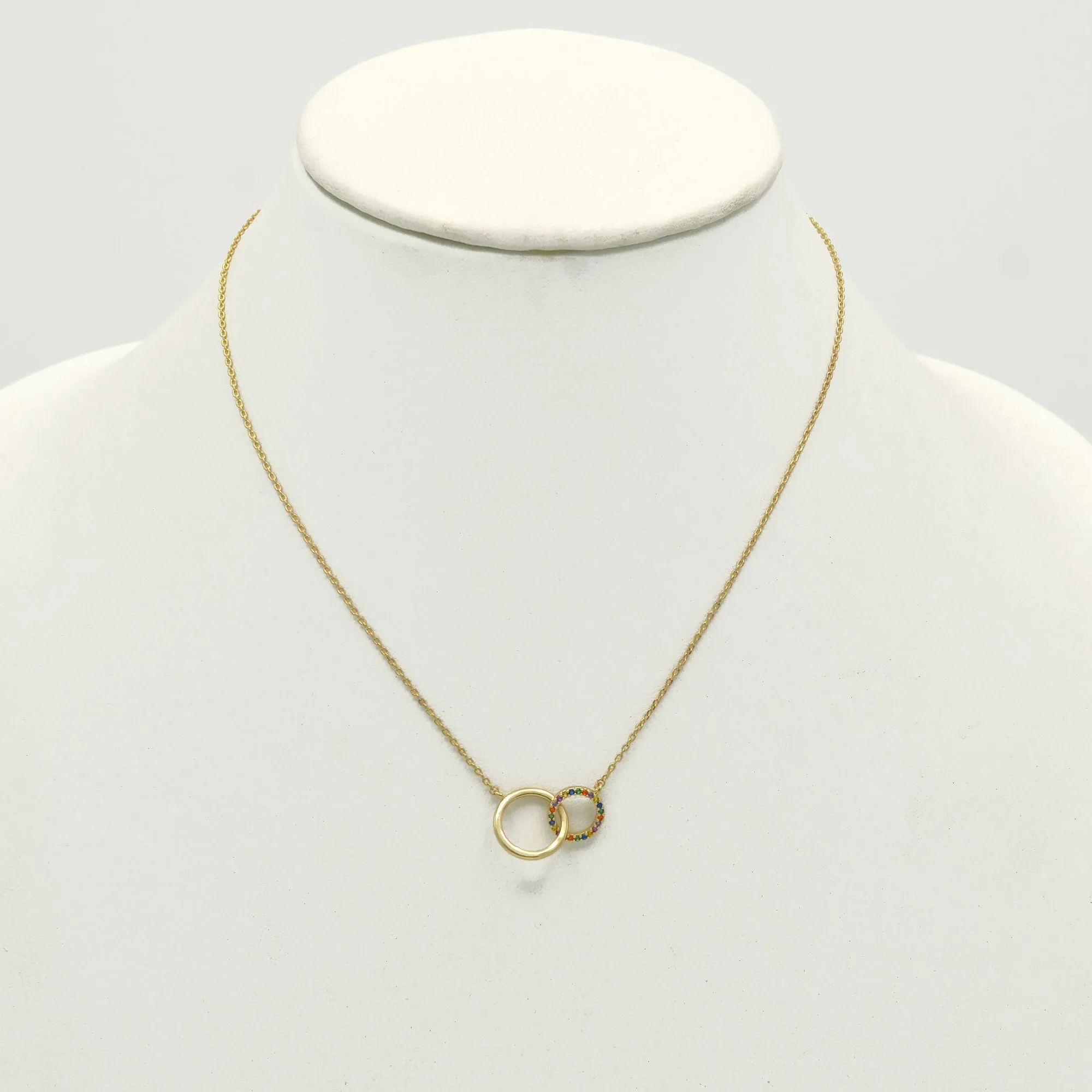 Elegant double-circle design symbolizing unity and connection #HNN90861G(MB4)