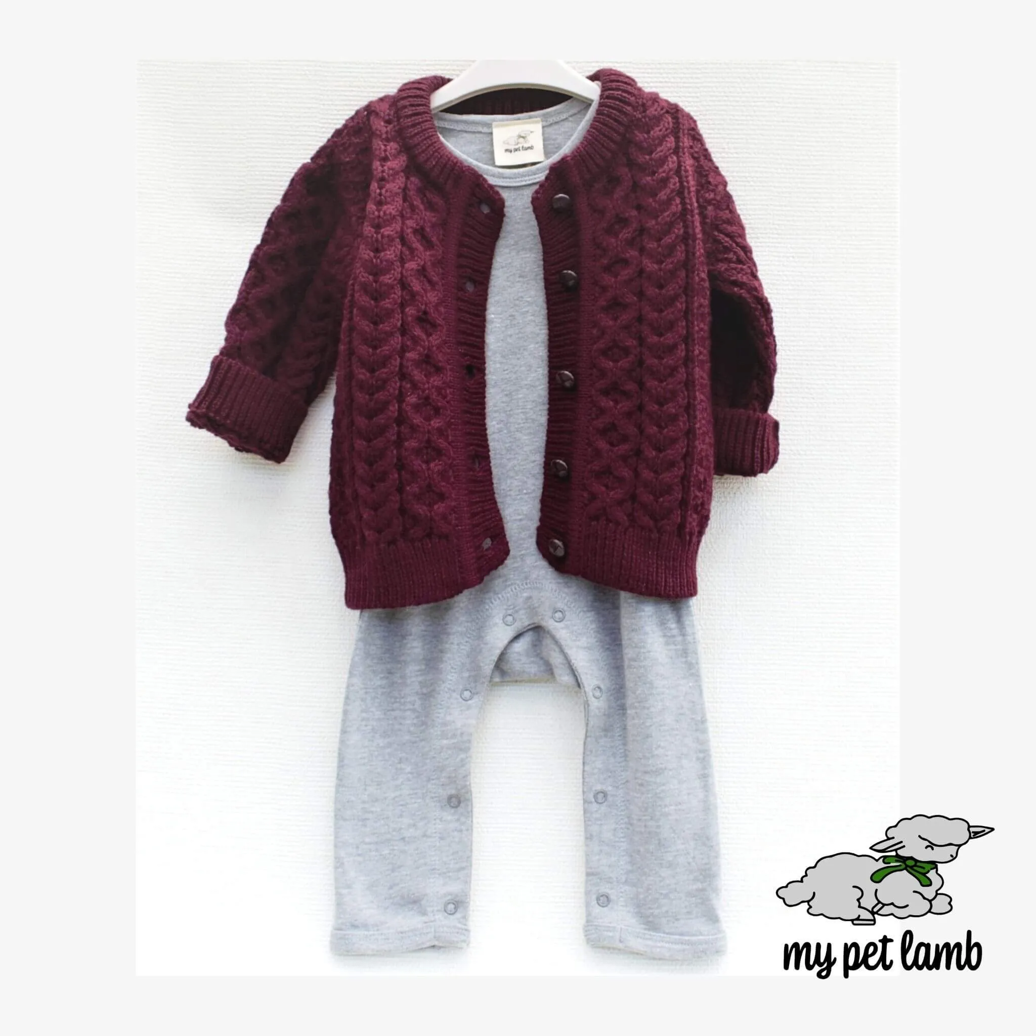 Elephant Grey Cotton Romper Suit