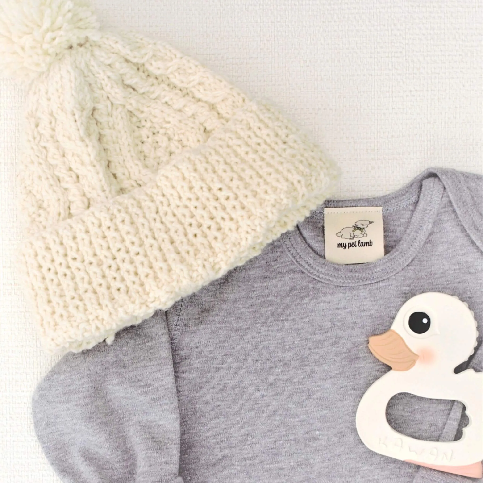 Elephant Grey Cotton Romper Suit