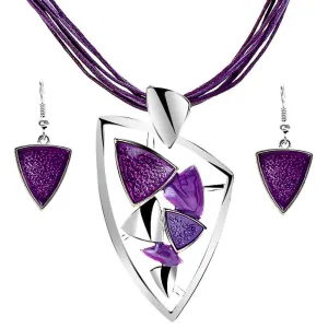Enamel Gem Jewelry Set