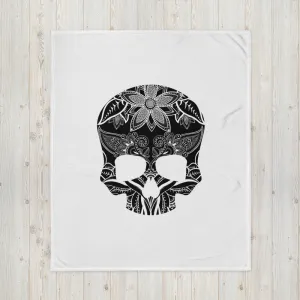 Enchanted Voodoo Skull Throw Blanket