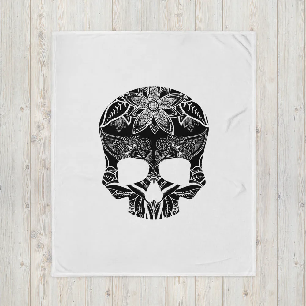 Enchanted Voodoo Skull Throw Blanket