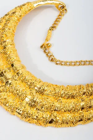 Etruscan Collar Plate Necklace
