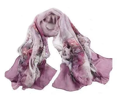 Extra Large Silky Voile Scarf for Women