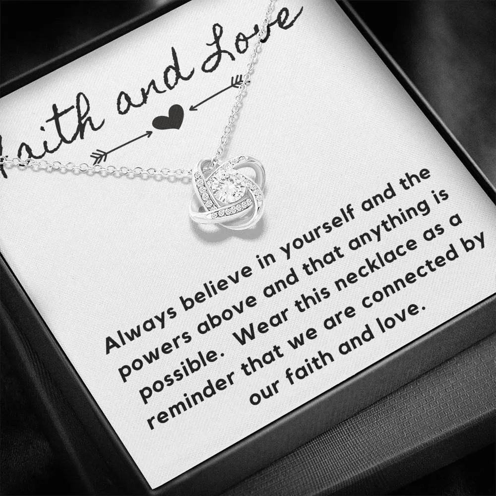 Faith and Love-Love Knot Necklace