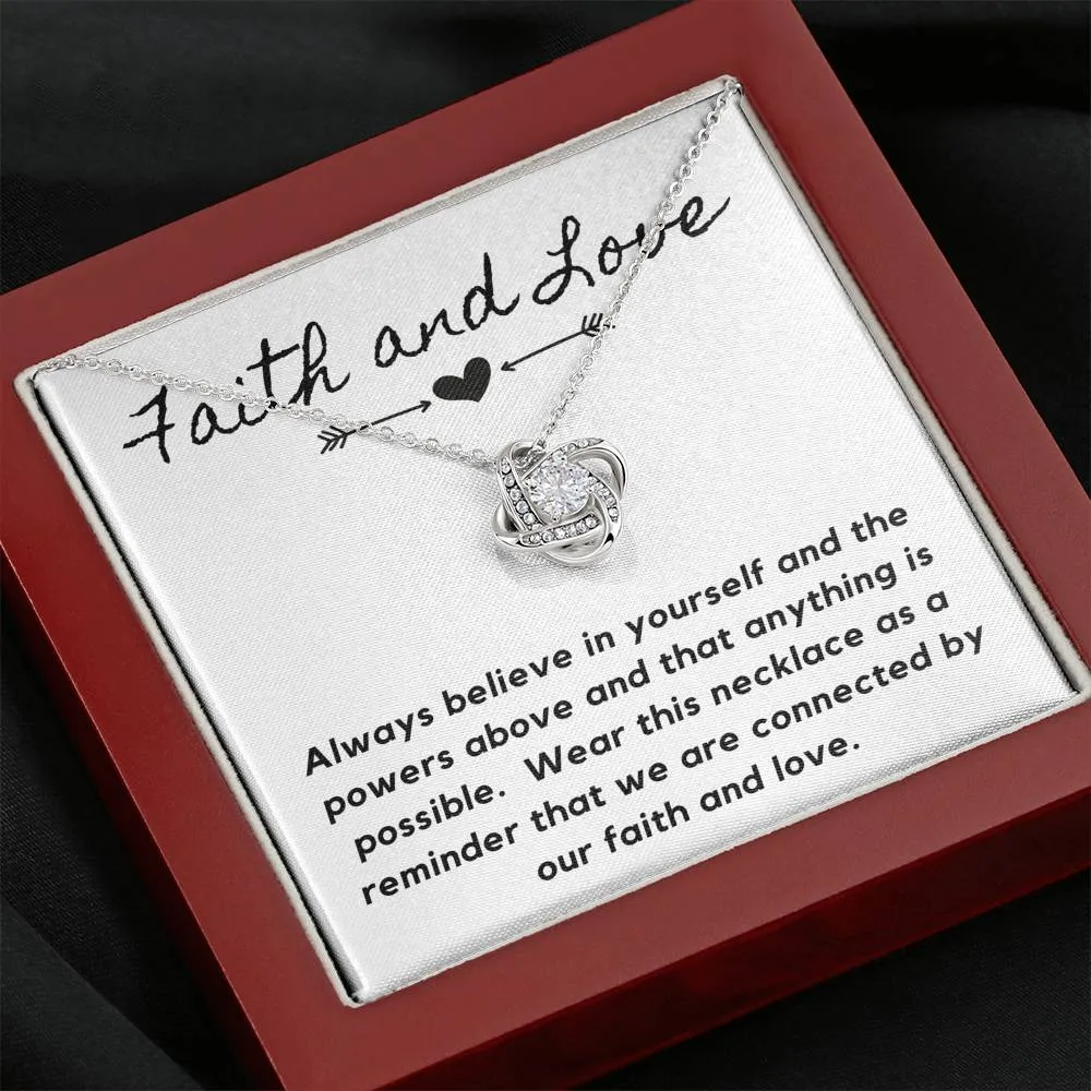Faith and Love-Love Knot Necklace